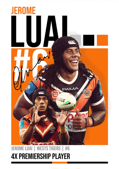 Jerome Luai | Wests Tigers NRL Poster